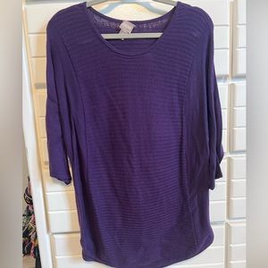 Chico’s purple blouse